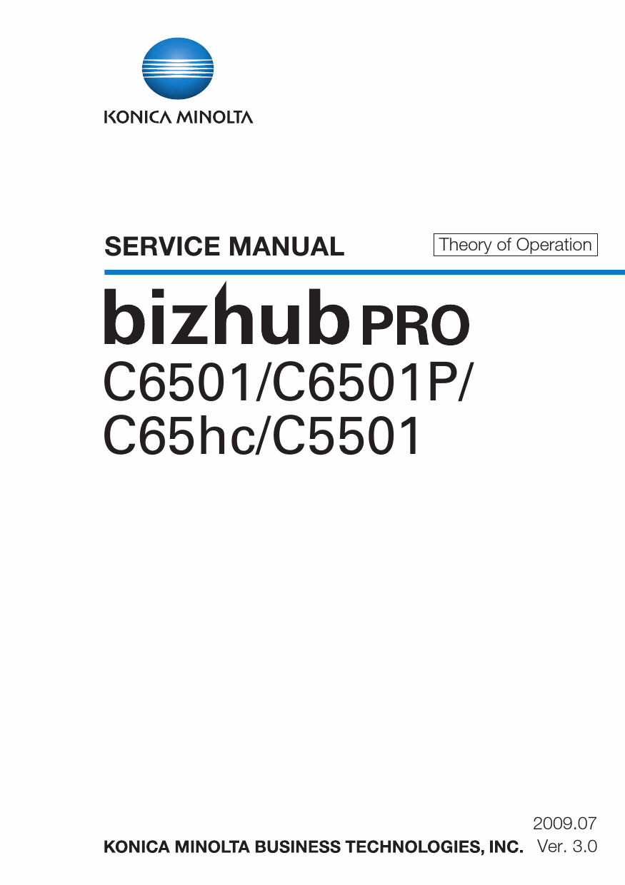 Konica-Minolta bizhub-PRO C6501 C6501P C65hc C5501 THEORY-OPERATION Service Manual-1